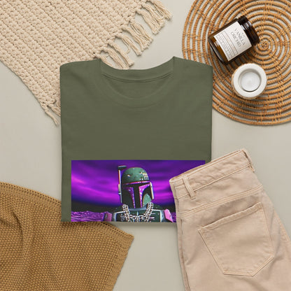 Boba Fett Sipping Purple In A Hypnotic Realm