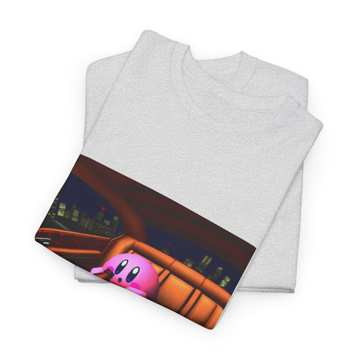Kirby Sipping Lean In The Car Tee