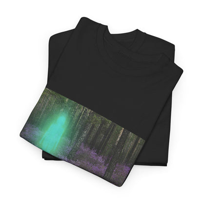 Visitor Exploring Neon Alley Tee