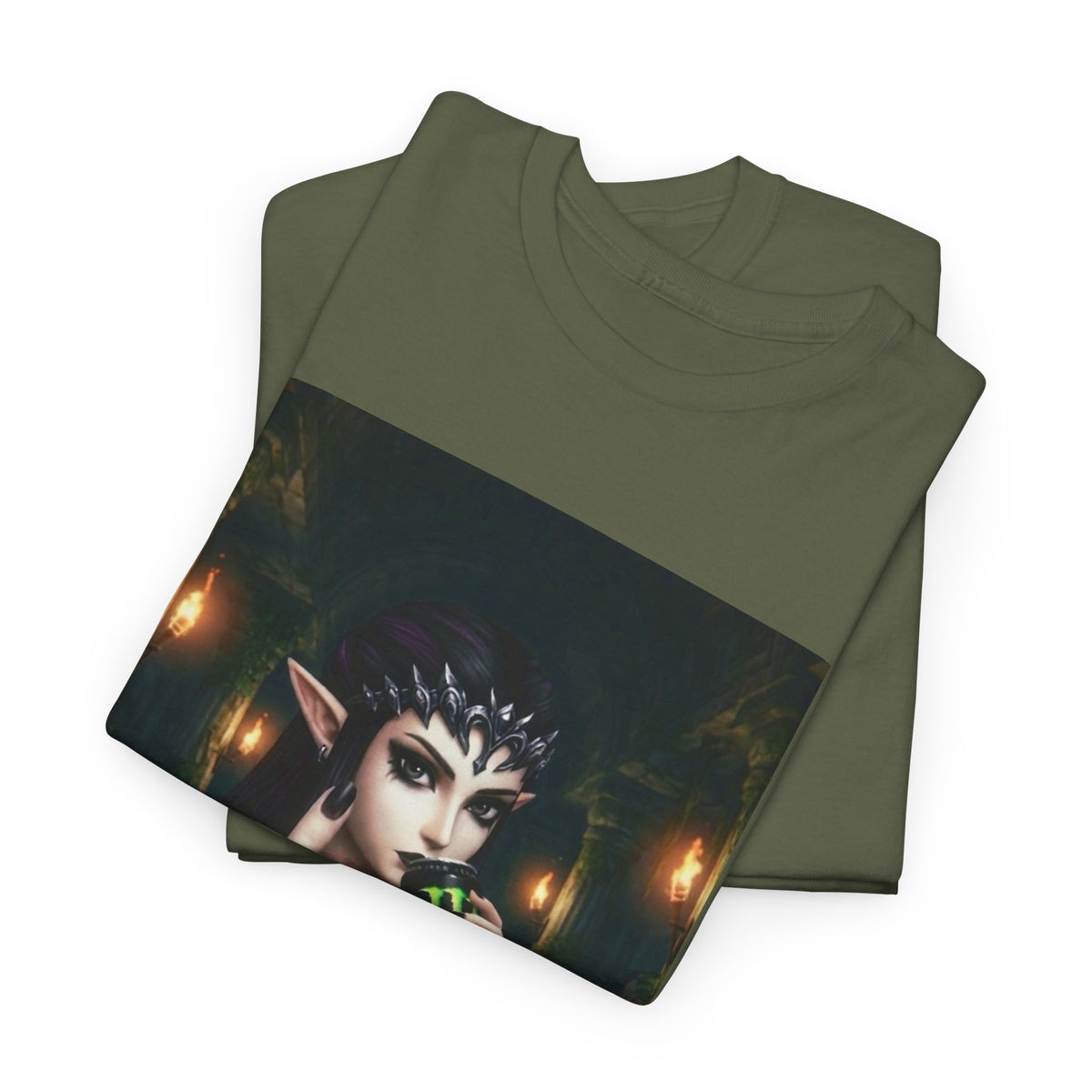 Edgy Elf Queen Flips You Off Tee