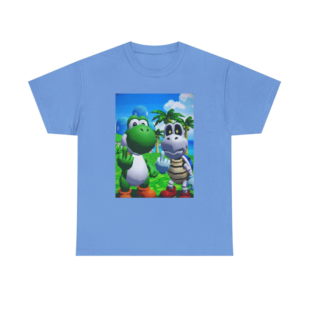 Yoshi And Dry Bones Flipping The Bird Tee