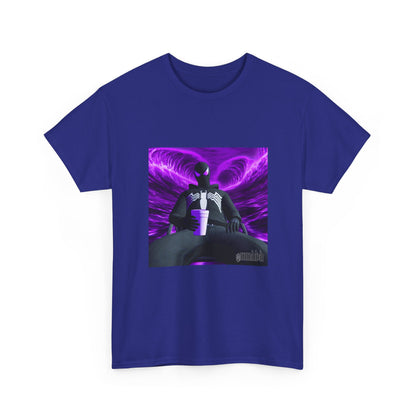 Black Spider-Man Chilling with Lean in Purple Haze