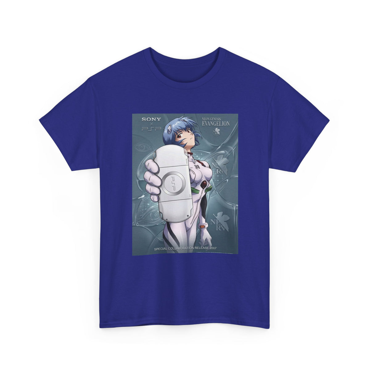 Rei Ayanami Holds PSP Collaboration Tee