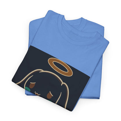 Melancholy Angel Dog Kneeling With Halo Tee
