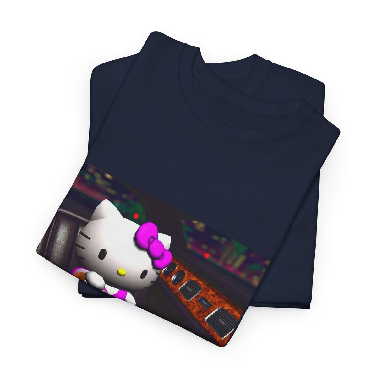 Hello Kitty Pouring Lean In Car Tee