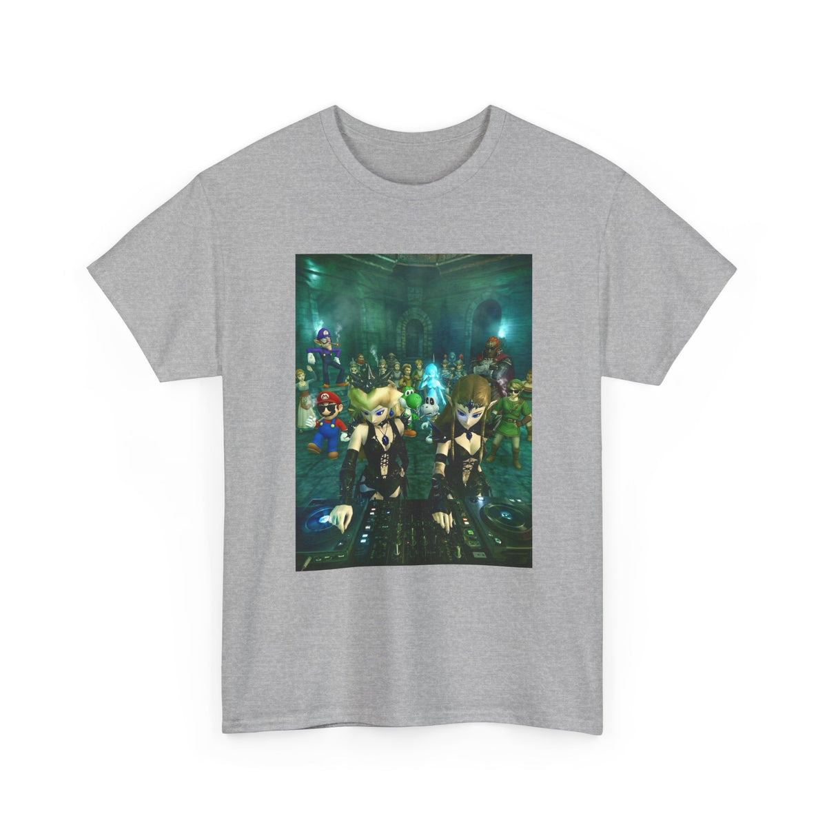 Dark Zelda DJs Gaming Party Tee