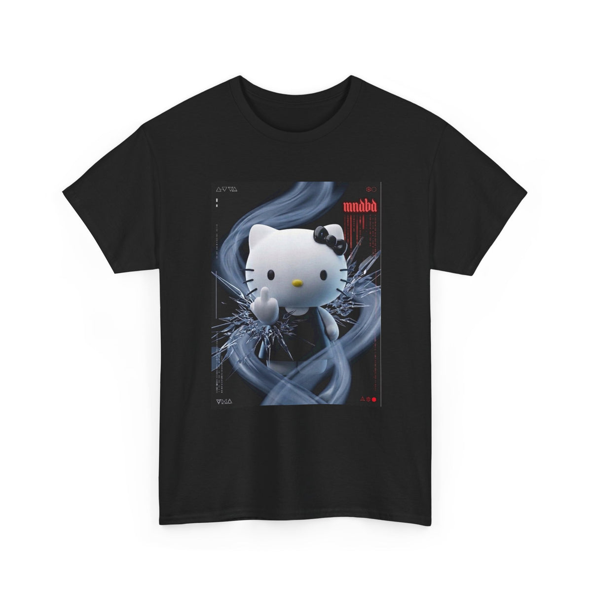 Edgy Hello Kitty Giving Middle Finger Tee