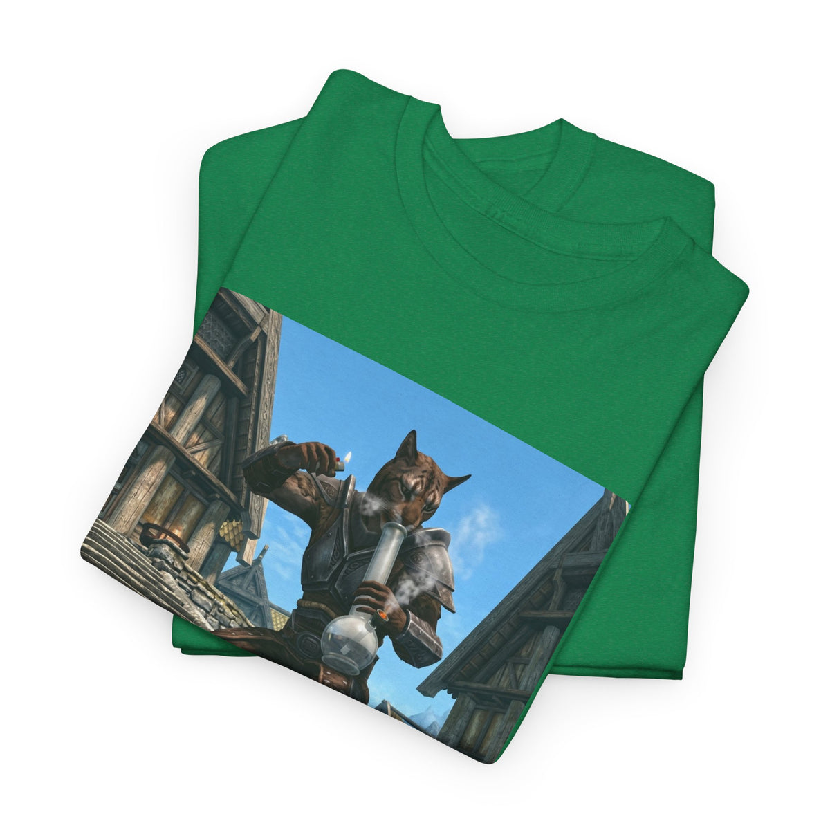 Neon Leaf Whisper Graphic Tee