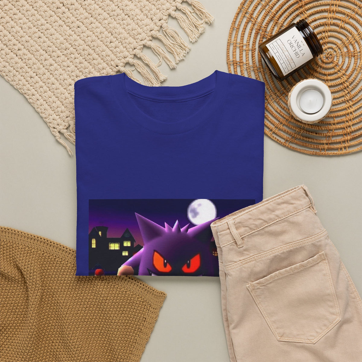 Gengar Lurking Under Moonlight Tee