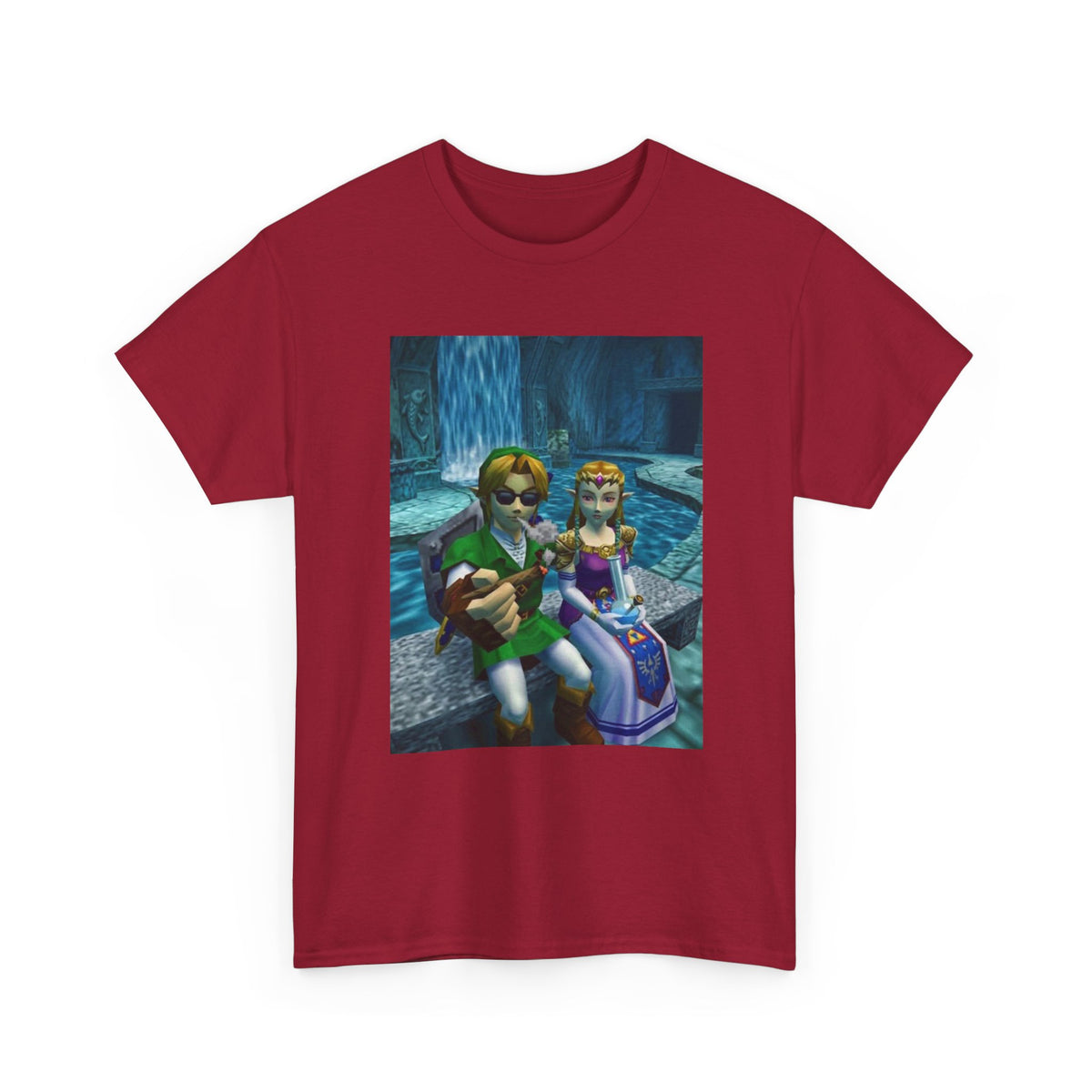 Link and Zelda Chilling and Smoking