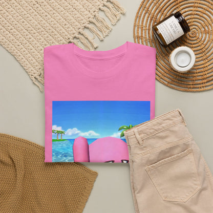 Kirby Giving The Finger Island Scene Tee
