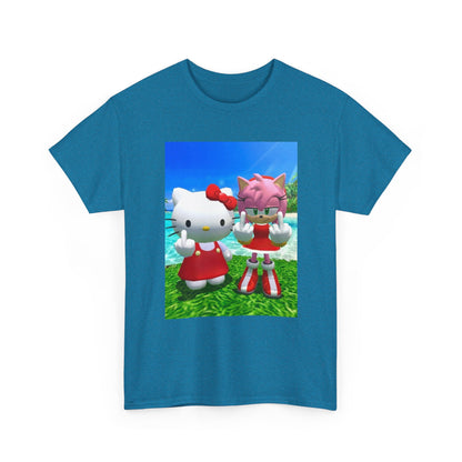Hello Kitty and Amy Flipping Off Tee
