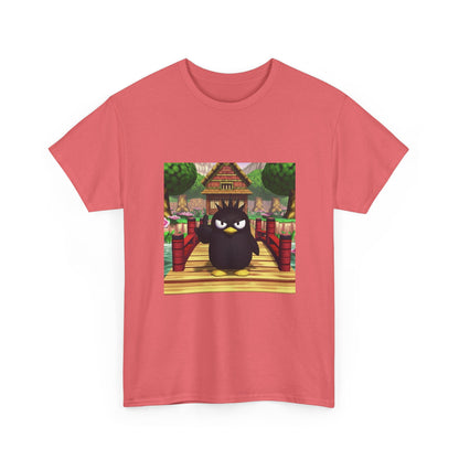 Grumpy Black Bird Flipping Off Tee