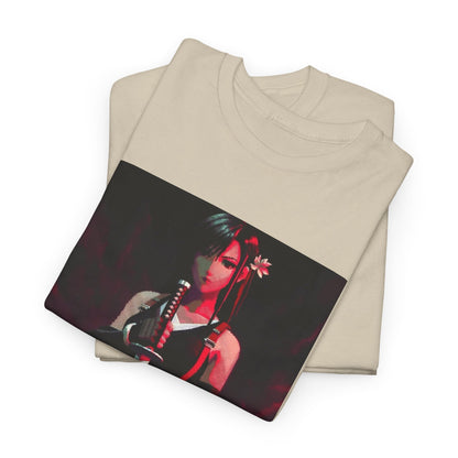Pixel Tifa Lockhart With Katana Tee