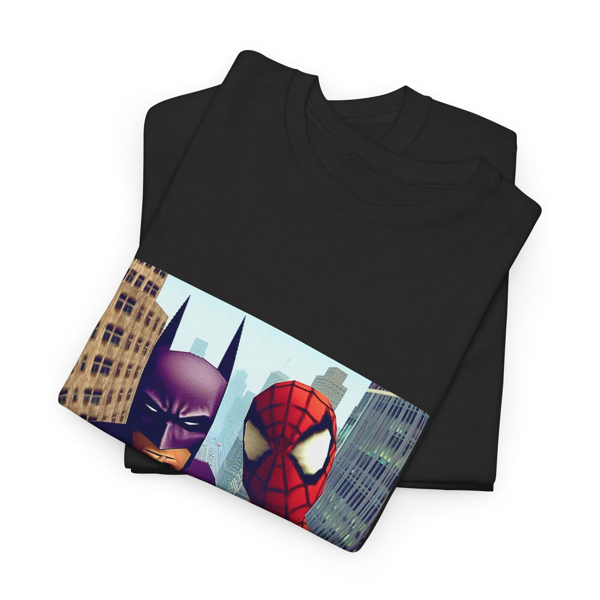 Batman Smoking, Spidey With Stacks Tee