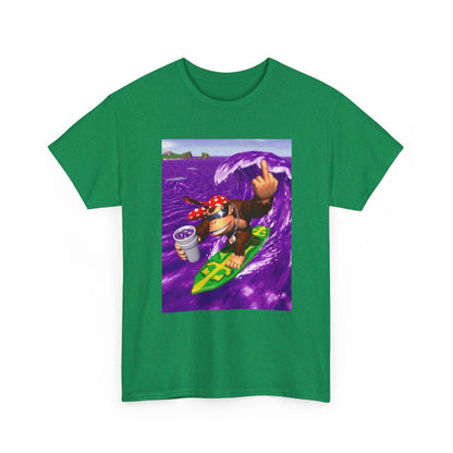 Diddy Kong Surfing Purple Wave Tee