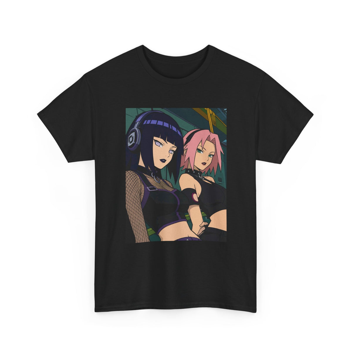 Goth Hinata and Sakura Anime Duo
