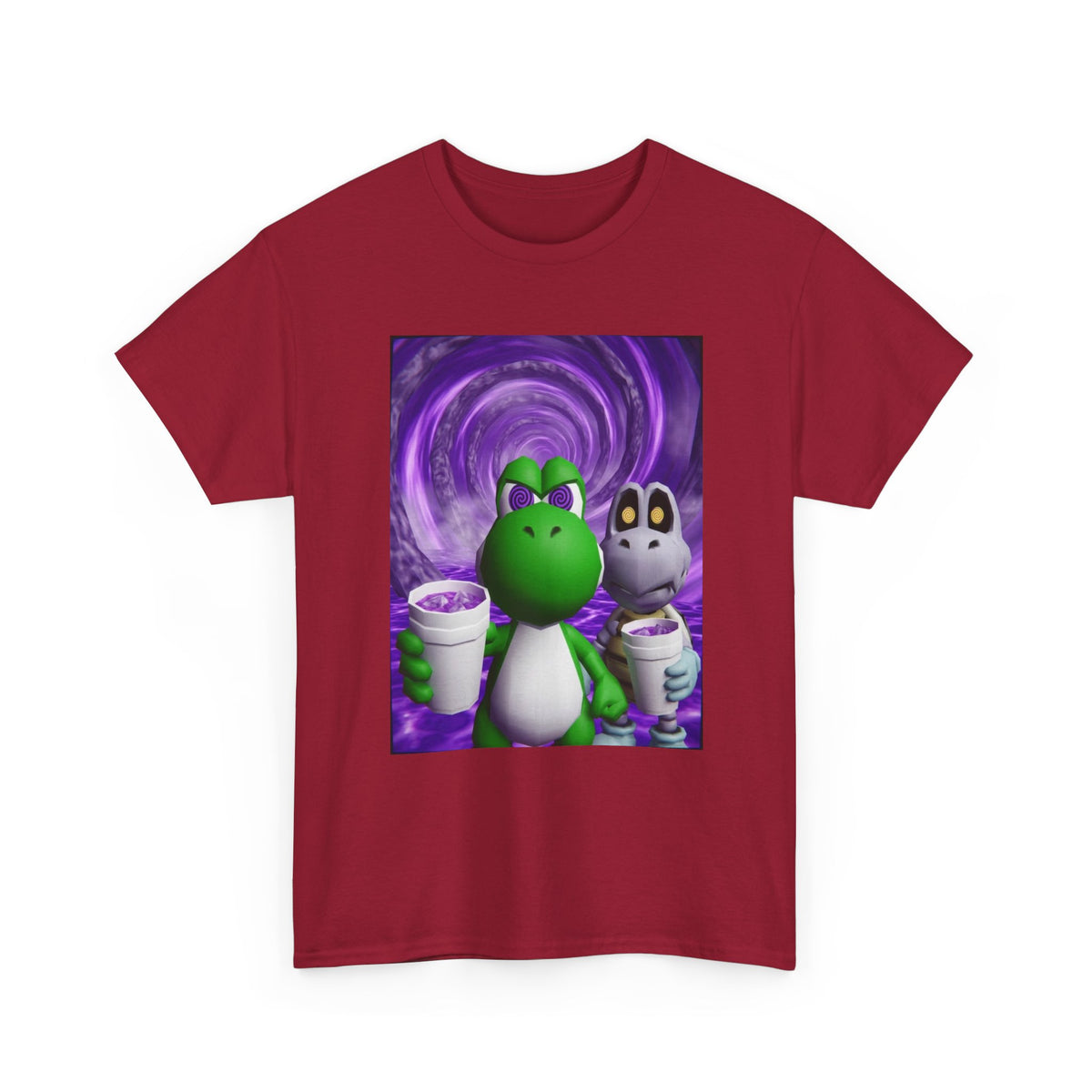 Yoshi And Dry Bones Sippin' Purple