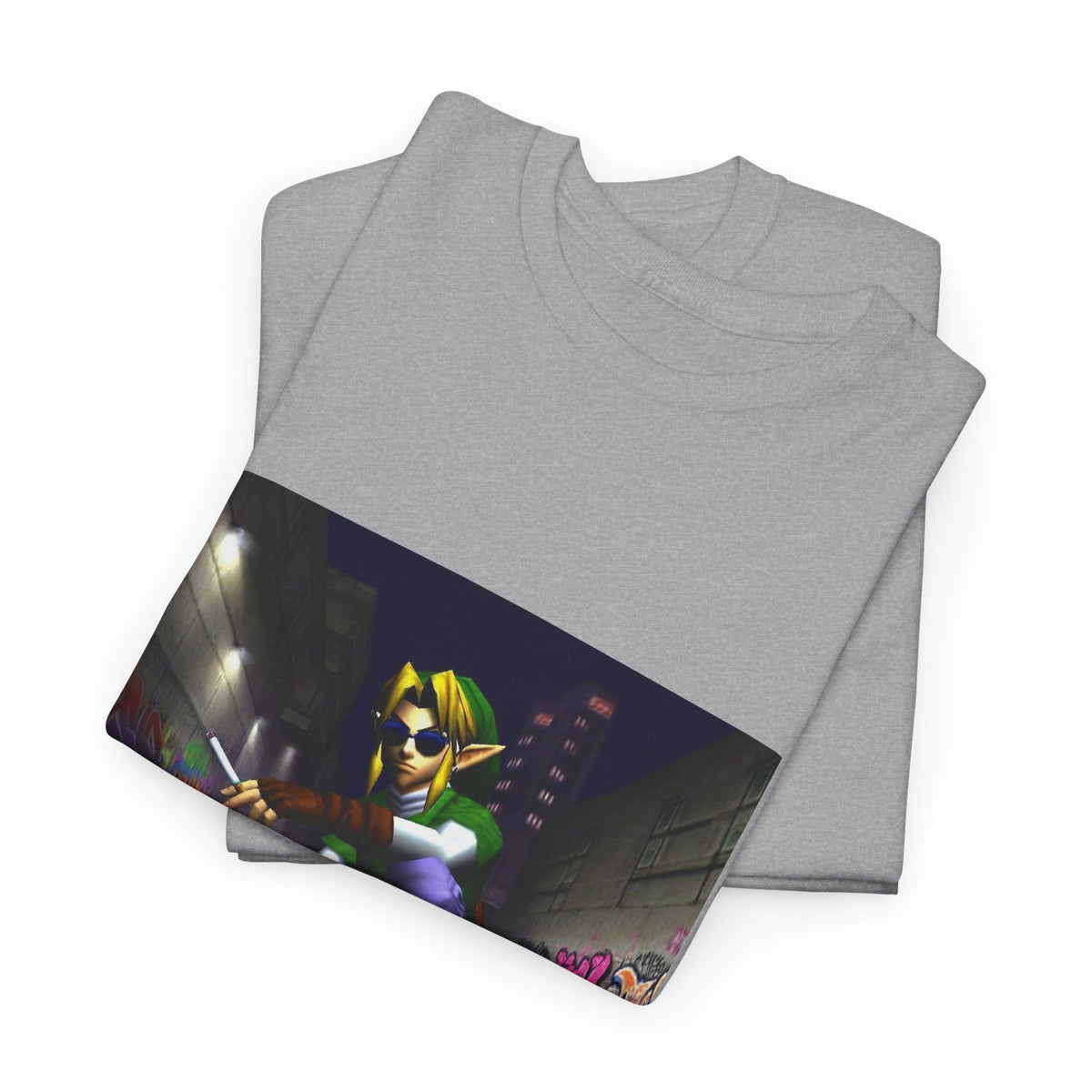 Link Skater Smoking In Alley Tee