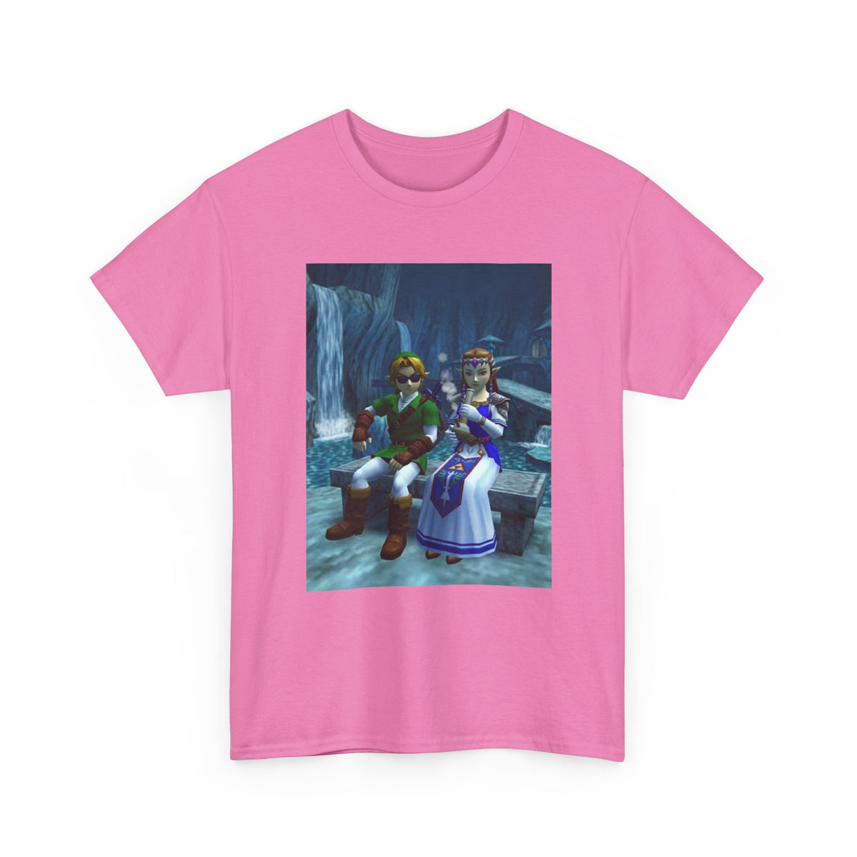 Link And Zelda Chilling With A Bong Tee