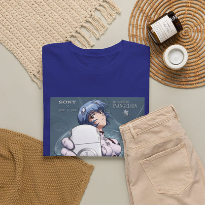 Rei Ayanami Holds PSP Collaboration Tee