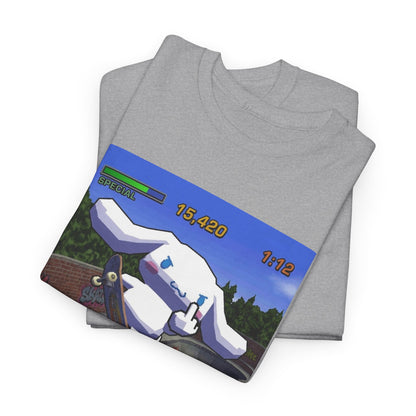 Pixel Cinnamoroll Skateboarding Middle Finger