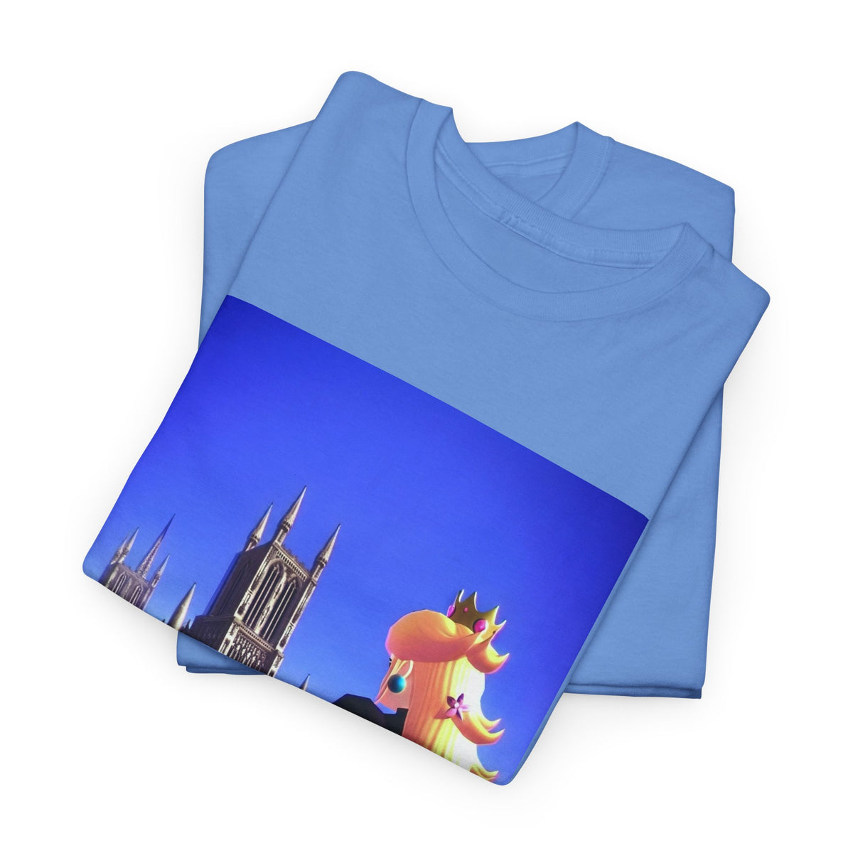 Gothic Princess Peach Gazing At Cathedral