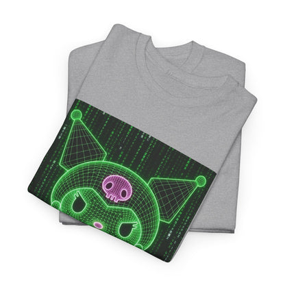 Wireframe Kuromi Flipping Off Tee