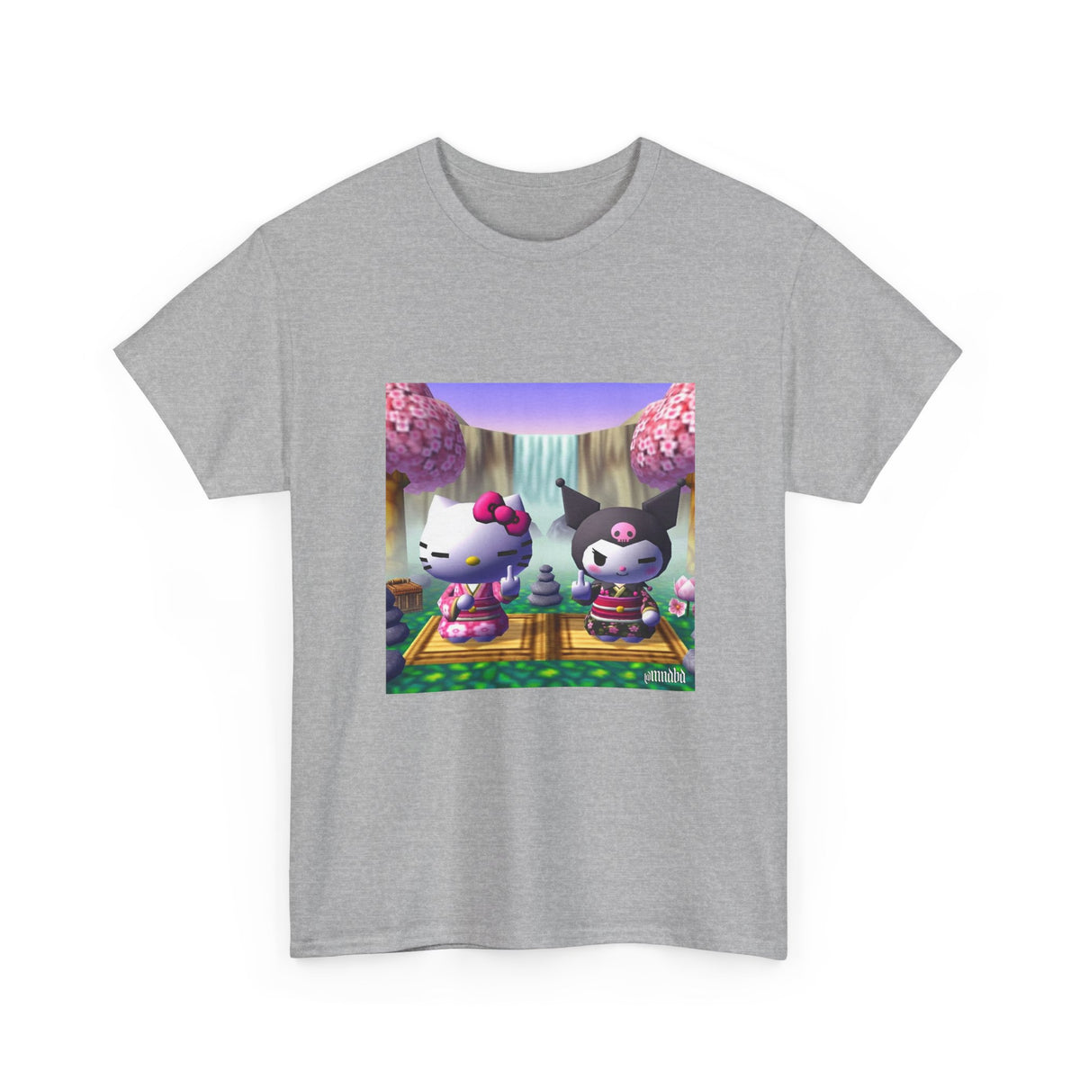 Hello Kitty and Kuromi Giving The Finger Tee
