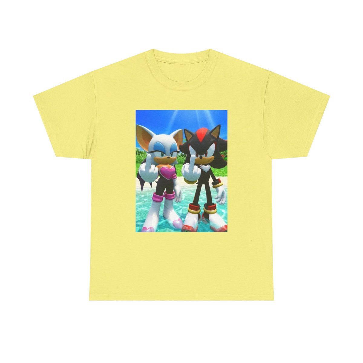 Rouge And Shadow Flipping The Bird Tee (Design 4)
