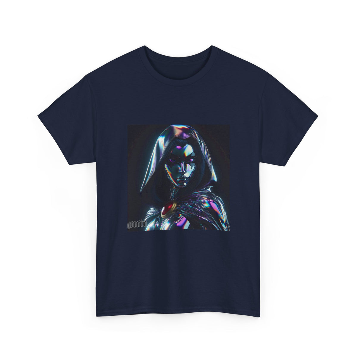 Holographic Raven Sorceress Shimmers Mysteriously