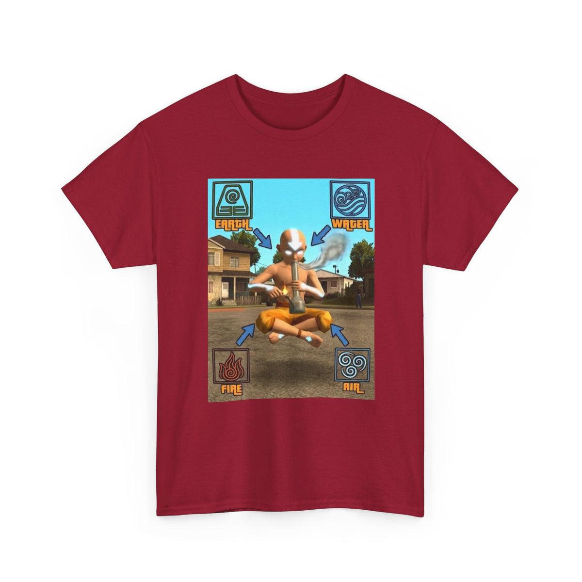 Bender Aang Meditating with Bong Tee