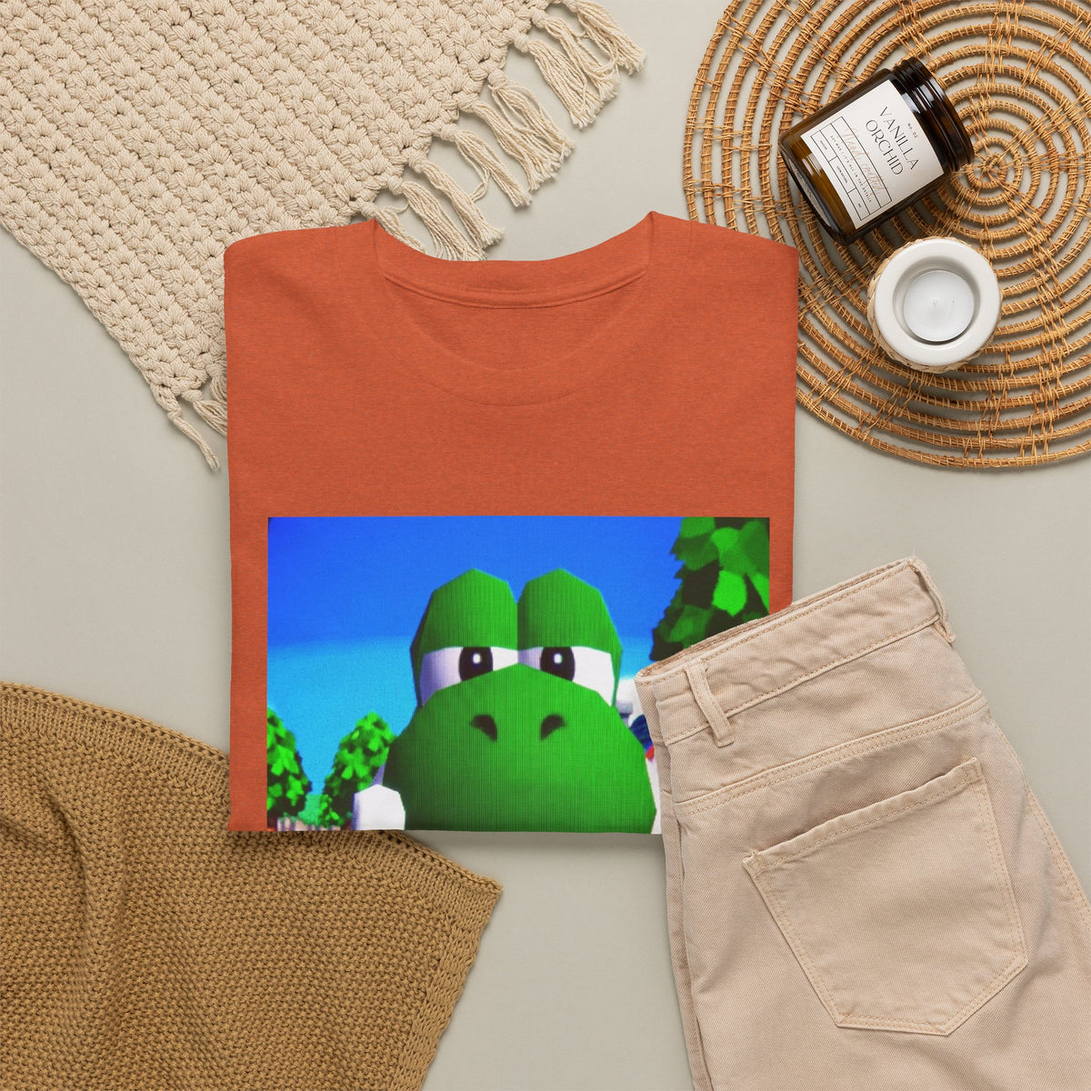 Yoshi Giving The Finger Tee (Design 4)