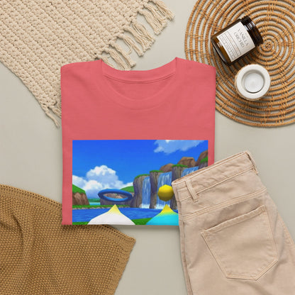 Chao Flipping Off On Green Hills Tee