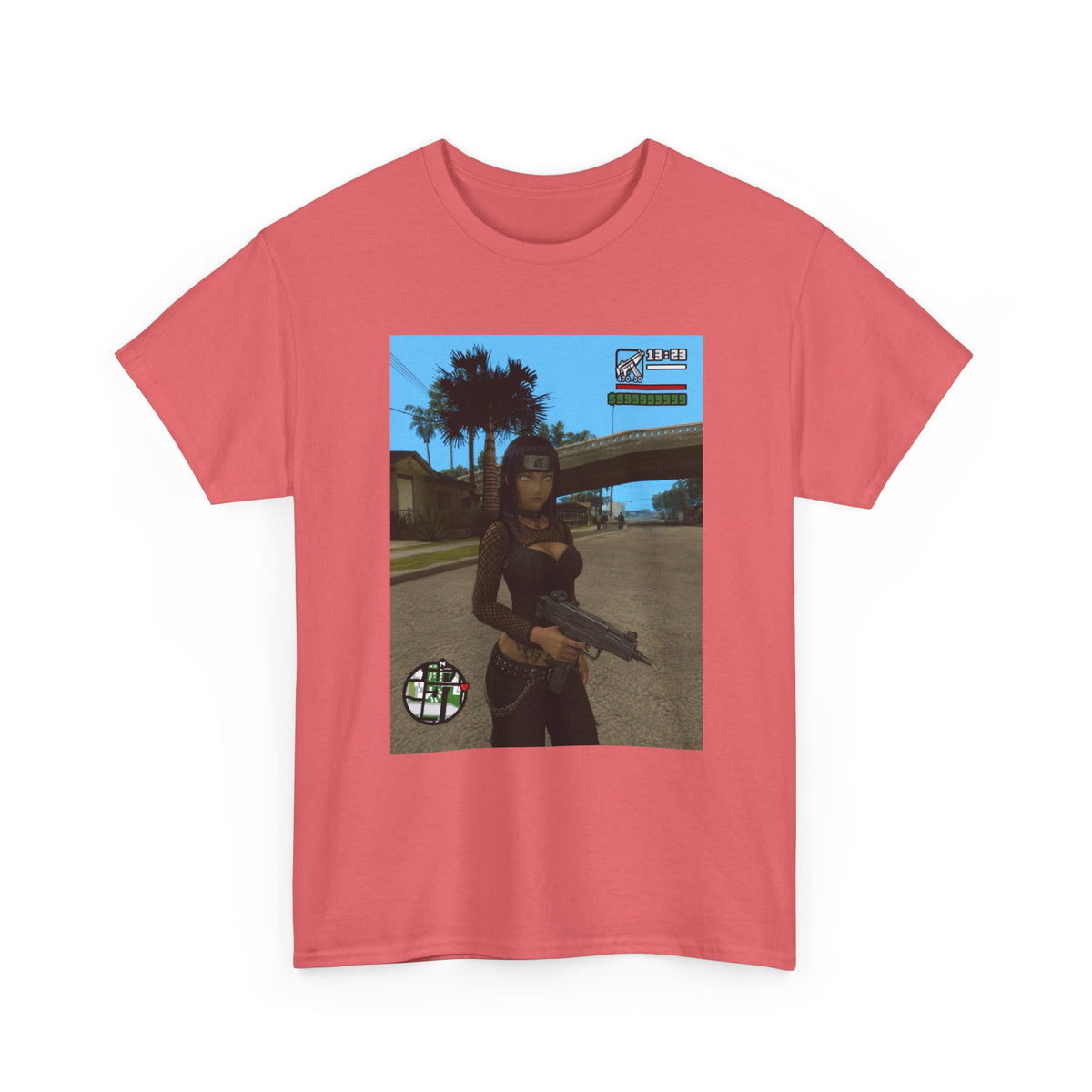 Anime Assassin Girl Holding Gun Tee