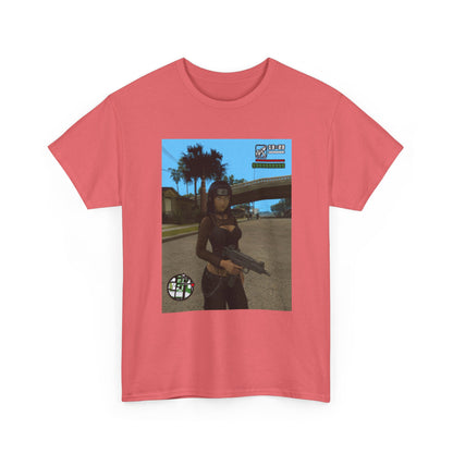 Anime Assassin Girl Holding Gun Tee