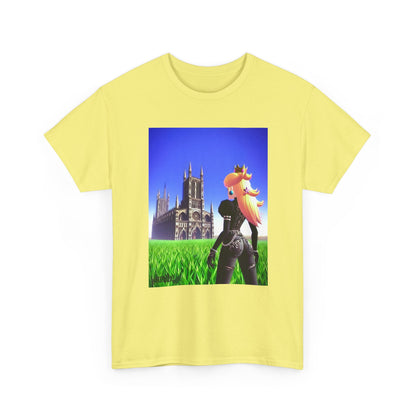Gothic Princess Peach Gazing At Cathedral