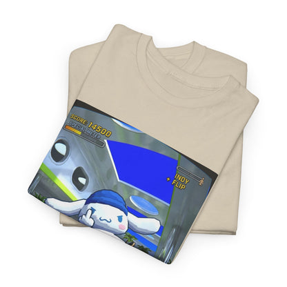 Skater Cloud Dog Flipping Bird Tee