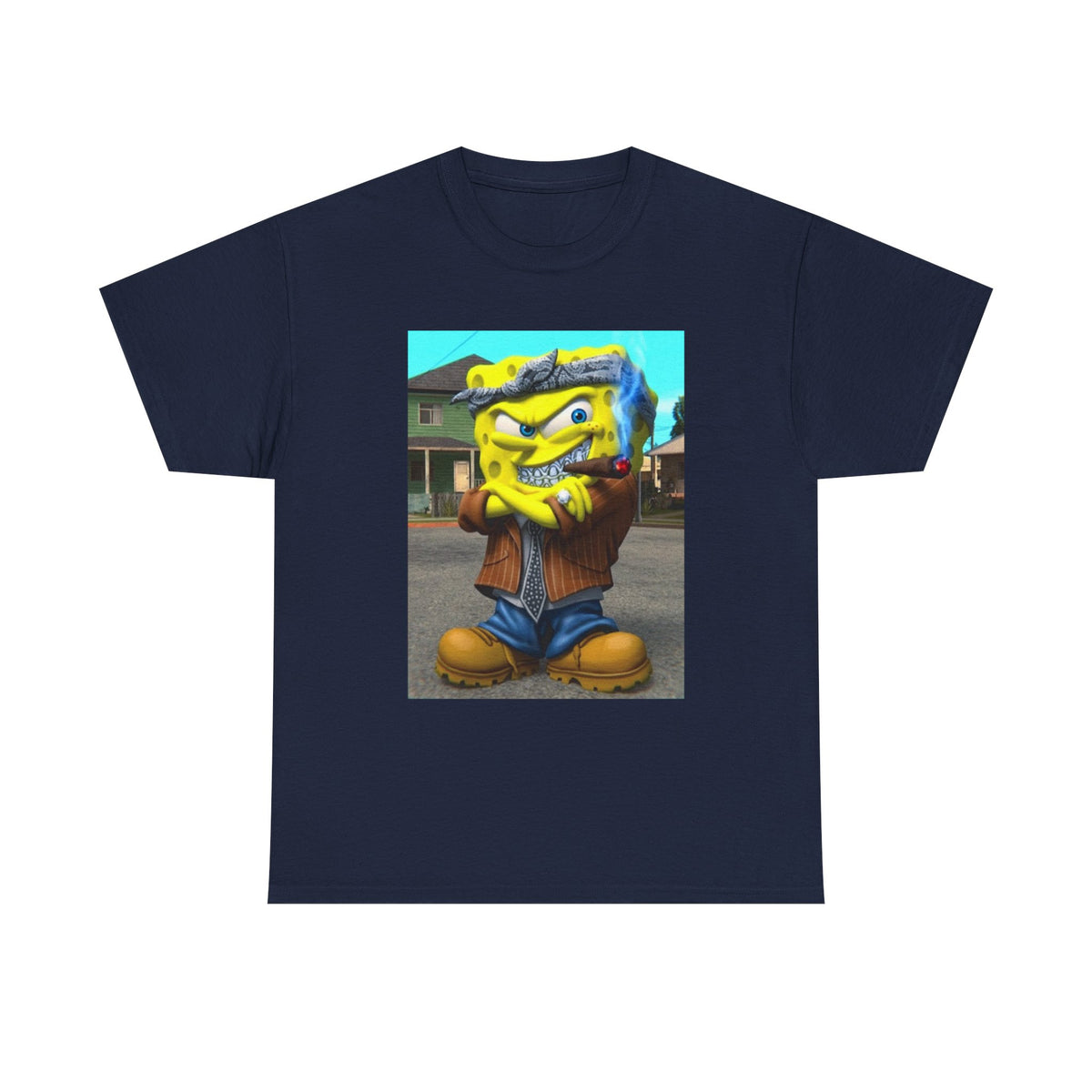 G'd Up SpongeBob Smoking Cigar Tee