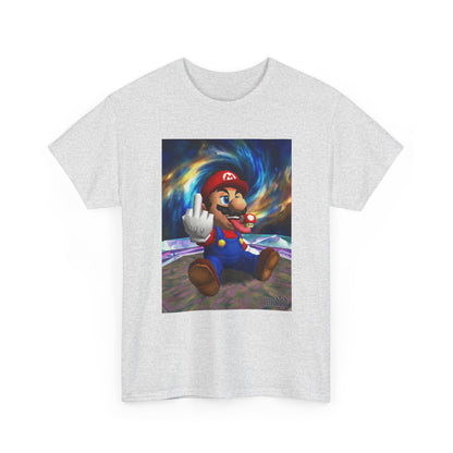 Mario Showing Middle Finger With Mushroom