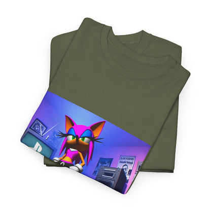 Pink Sonic-Style Character In Y2K Drip