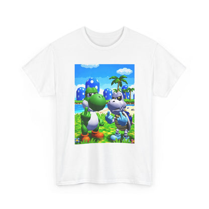 Yoshi And Dry Bones Flipping Off Tee