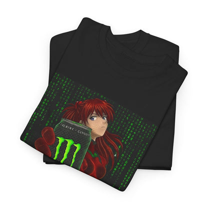 Asuka Wireframe Holding Monster Can