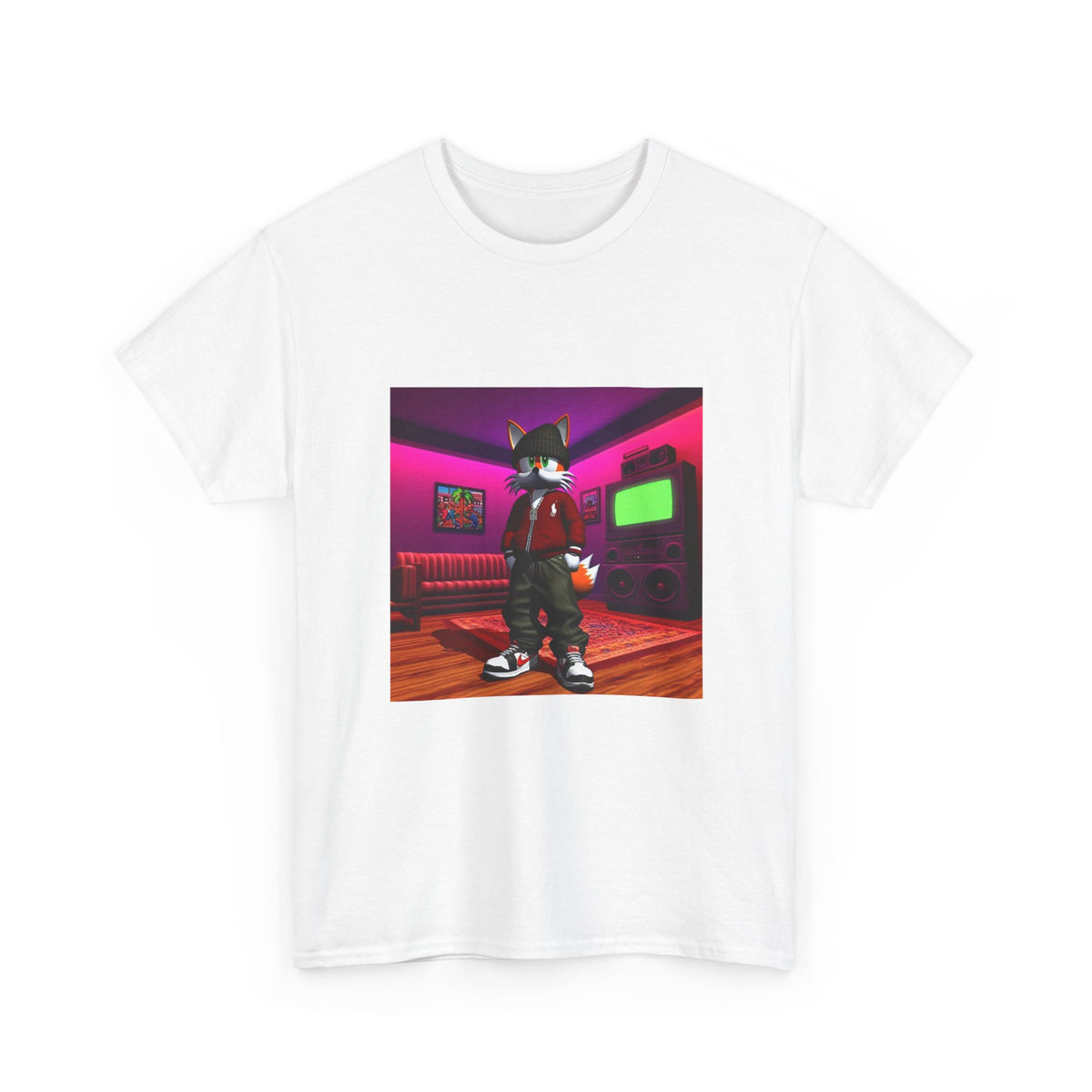 Swagged-Out Fox In Retro Chill Pad