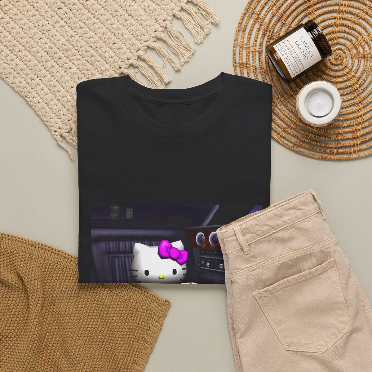 Kitty Pouring Purple Drank In Car Tee