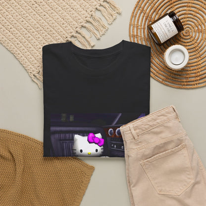 Kitty Pouring Purple Drank In Car Tee