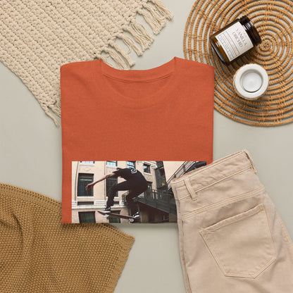 Skater Riding Through Cloud Passage Tee