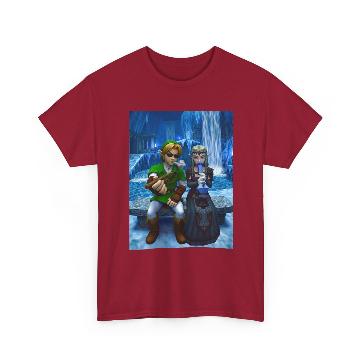 Stoner Link and Zelda Chillin' in Zora's Domain