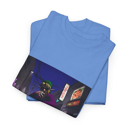 Skater Link Smoking In Neon Alley Tee (Design 8)