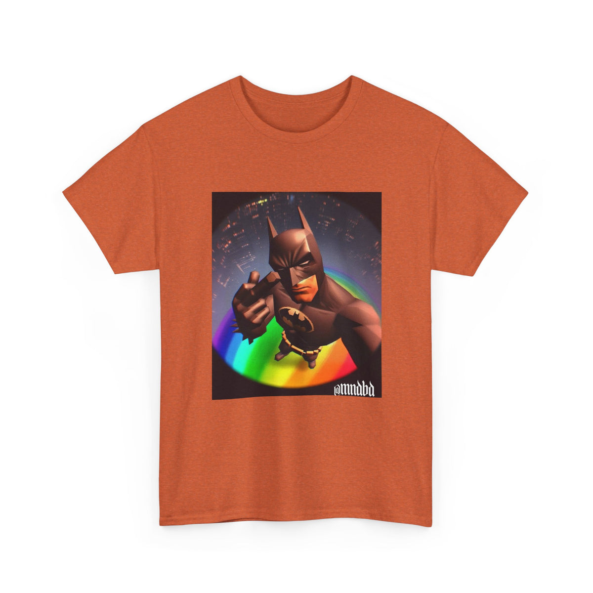 Batman Giving Finger Over Rainbow City